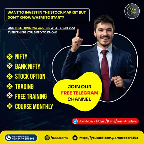 Now don't waste your money on Trading Courses, Join our Free Telegram Channel. Join Our Free Telegram Channel. 📲☑ Telegram : https://t.me/arm_traders - Nifty - Bank Nifty - Stock Option - Trading - Free Training - Course Monthly . . . #armtrader #trading #investing #stockmarket #daytrading #forex #options #futures #tradingstrategy #technicalanalysis #fundamentalanalysis #swingtrading #marketanalysis Forex Trading Instagram Post, Forex Market Sessions, Stock Options Trading, Forex Trading Sessions, Stock Options, Forex Trading Testimonies, Option Trading Best Indicator, Trading Courses, Fundamental Analysis