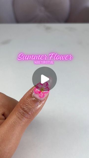 𝓝𝓪𝓲𝓵 𝓣𝓮𝓬𝓱  ,  𝓞𝓪𝓴𝓵𝓪𝓷𝓭 𝓒𝓐 on Instagram: "Summer 3D flower nail tutorial! Have been loving this nail trend for summer it’s so easy and cute!🌺🌸🤍
.
.
.
.
.
.
.
.
.
.
#nailsnailsnails #flowernails #3dflowernails #3dnails #summernails #nailtrends #summernail #beginnernailtech #beginnernails #beginnernailtechnician #nailtutorials #nailtutorial #bayareanailtech #bayareanails" Nail Pics, 3d Flower Nails, Japanese Nail, Nail Trend, Nail Tutorial, Pics Ideas, Japanese Nails, Flower Nail, Instagram Summer