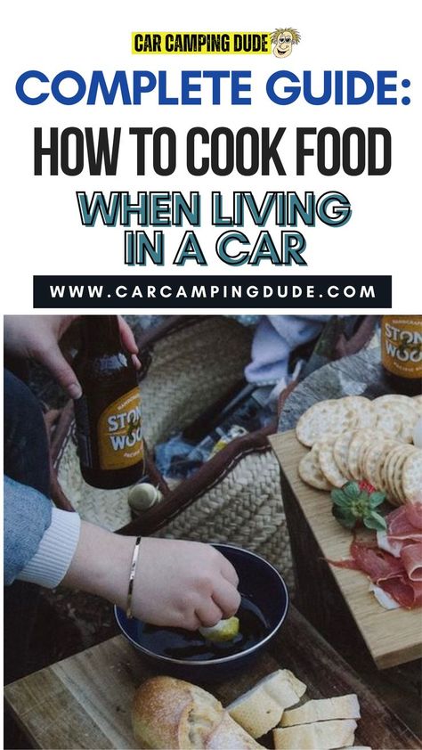 CarCooking | VehicleDwelling | CookingOnTheGo Living In A Car, Healthy Cookware, Car Camper, In A Car, Delicious Meals, Car Camping, Learn To Cook, How To Cook, No Cook Meals