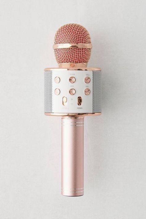 Rose Gold Room Decor, Rose Gold Rooms, Gold Room Decor, Karaoke Microphone, Cute Headphones, Accessoires Iphone, Cute Room Decor, Microphones, Cool Items