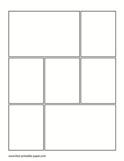 Comic Book Format, Comic Page Layout, Book Layout Template, Comic Format, Manga Format, Comic Strip Template, Comic Book Page, Comic Template, Blank Comic Book