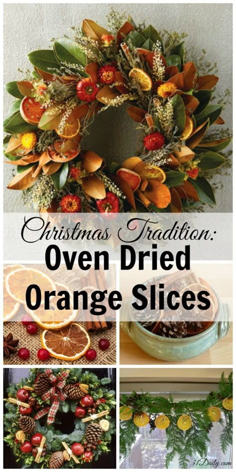 Christmas Dried Orange Slices | 31Daily.com Deco Orange, Christmas Orange, Natural Christmas Decor, Orange Christmas, Kitchen Christmas, Dried Oranges, Christmas Activity, Mini Vacation, Colonial Christmas