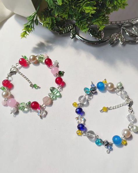 Fairy Bracelet, Snow White With Red Hair, Pinterest Jewelry, Hair Bracelet, Snow White With The Red Hair, Cluster Bracelets, Red Aesthetic, Matching Bracelets, Anime Inspired