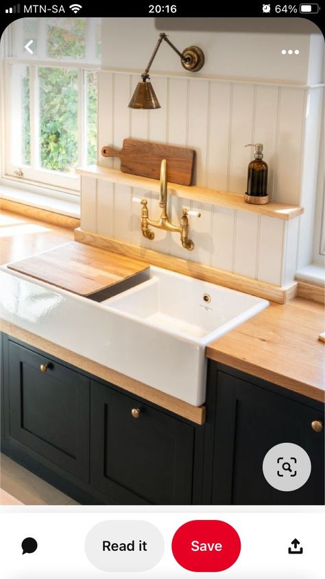 Wall Sink Kitchen, Butchers Sink, Double Butler Sink Kitchen, Victorian Sink Kitchen, Kitchen Sink Taps Wall Mounted, Wall Mounted Taps Kitchen, Double Butler Sink, Wall Mounted Kitchen Tap, Butlers Sink Kitchen