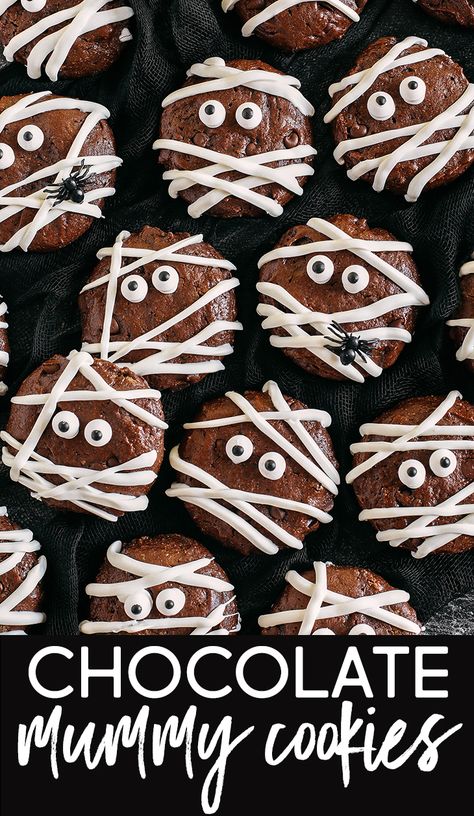 Halloween Bakery, Mummy Cookies, Gluten Free Pumpkin Spice, Pumpkin Spice Donut, Candy Eyeballs, Honey Chocolate, Chocolate Festival, Low Carb Flour, Spooky Halloween Party