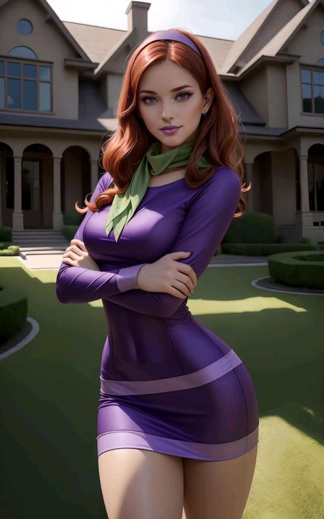 Daphne Blake by Vznnry Daphne Blake Cosplay, Daphne 2002, Velma Scooby Doo Fanart, Daphne Blake Aesthetic, Daphne Hair, Daphne Scooby Doo, Velma Scooby Doo, Scooby Doo Mystery Inc, Scooby Doo Images