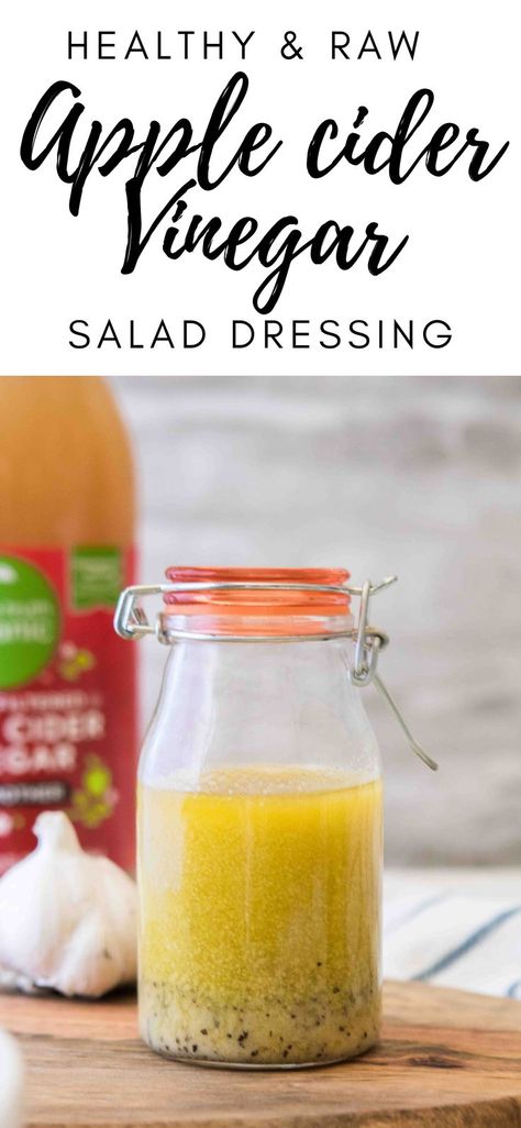 Say hello to the best raw apple cider vinegar dressing! This dressing takes less than 5 minutes to make and taste a thousand times better than a store bought salad dressing. The Apple Cider Vinegar with the mother contains a huge amount of health benefits as well so next time you need something new try this healthy salad dressing from scratch. PS: this is also a great candida diet dressing!   #homemadesaladdressing #acv #candidadiet #candidarecipe #applecidervinegardressing #saladdressing Healthy Kitchen Staples, Apple Cider Vinegar Salad Dressing, Apple Cider Vinegar Salad, Healthy Apple Cider, Apple Cider Vinegar Dressing, Cider Vinegar Dressing, Vinegar Salad, Lifestyle Of A Foodie, Coldsore Remedies Quick