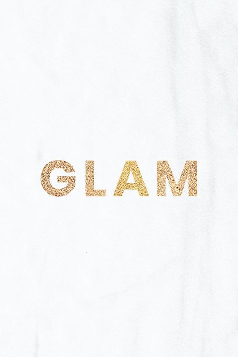 Glittery glam typography on a white background | free image by rawpixel.com / Baifern Glam Typography, Gabby Barrett, Glam Aesthetic, Moodboard Ideas, Free Illustration Images, White Backgrounds, Glam Outfit, Magazine Template, Glitz And Glam