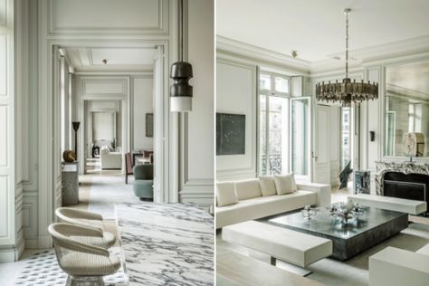 JOSEPH DIRAND DESIGNED A NEW PARIS APARTMENT AND IT’S STUNNING | Discover the season's newest designs and inspirations. Visit us at www.brabbu.com/news-events #interiordesigninspiration #homedecorideas #frenchstyle @brabbu Joseph Dirand, Avenue Montaigne, Deco Studio, Parisian Apartment, 아파트 인테리어, Paris Apartments, New Paris, Decor Minimalist, Luxury Decor