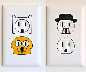 Painting Outlet Covers Ideas, Outlet Painting Ideas, Light Switch Art, Charger Art, Light Switch Covers Diy, Perfect Office, Wall Painting Decor, Bedroom Plants, Wall Decor Quotes