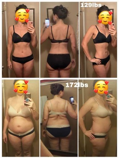 5 feet 6 Female Progress Pics of 43 lbs Weight Loss 172 lbs to 129 lbs Diet Motivation Quotes, Losing Weight Motivation, Fitness Progress, Pregnancy Health, Progress Pictures, A Miracle, Transformation Body, Healthy Weight, Personal Trainer