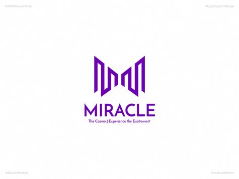 Miracle | Day 51 Logo of Daily Random Logo Challenge by Shin Min Random Logo, Logo Challenge, Generation Of Miracles, Creative Typography, Messenger Logo, Creative Professional, Branding Design, Typography, Elephant