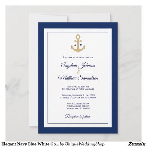 Qr Code Invitation, Navy White Wedding, Wedding Qr Code, Nautical Wedding Invitations, Nautical Wedding Theme, Navy Wedding Invitations, White Wedding Invitations, Wedding Anniversary Invitations, Personalised Wedding Invitations