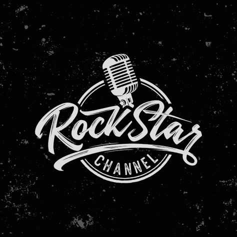 Rock star text slogan print for t shirt ... | Premium Vector #Freepik #vector #logo #label #star #vintage Creative Logo Design, Music Shop, Rock Star, Creative Logo, Vector Logo, Premium Vector, Logo Design, Music, T Shirt