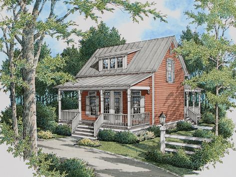 The Pacific View Acadian Home has 3 bedrooms and 2 full baths. See amenities for Plan 020D-0326. Acadian Homes, Ranch Houses, Porch Plans, Farmhouse Renovation, Cabin Floor, Mountain Ranch, Cottage Style House Plans, Cabin Floor Plans, Cabin Vacation