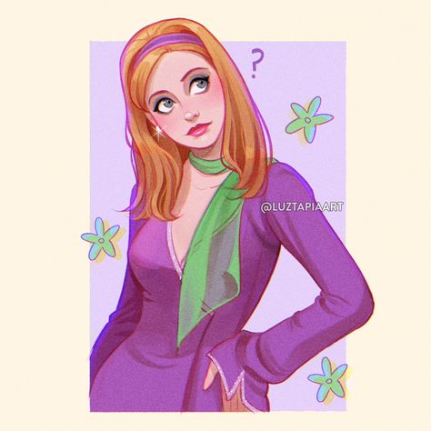 Luz Tapia Art, Daphne From Scooby Doo, Scooby Doo Pictures, Scooby Doo Mystery Inc, Scooby Doo Mystery Incorporated, Miss Congeniality, Daphne Blake, Scooby Doo Mystery, Pinturas Disney