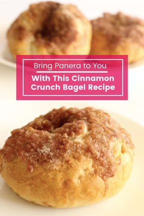 Homemade Cinnamon Crunch Bagels, Panera Cinnamon Crunch Bagel Recipe, Copycat Panera Cinnamon Crunch Bagel, Panera Bread Cinnamon Crunch Bagel, Panera Bagel Recipe, Cinnamon Bagel Recipe, Sweet Bagel Recipe, Panera Cinnamon Crunch Bagel, Cinnamon Crunch Bagel Recipe