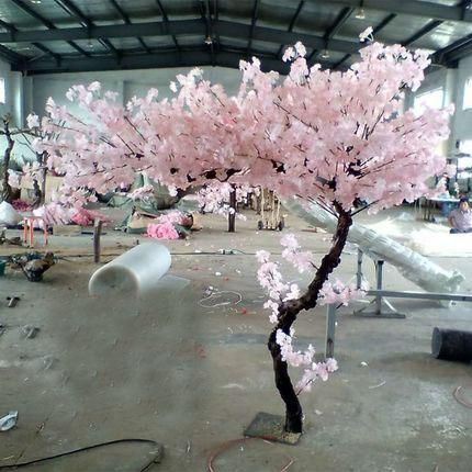 Cherry Blossom Outdoor Decor, Cherry Blossom Tree Wedding Decor, Diy Cherry Blossom Tree, Cherry Blossom Stage Decor, Faux Cherry Blossom Tree, Faux Cherry Blossom Tree Wedding, Deco Spa, Artificial Cherry Blossom Tree, Pink Blossom Tree