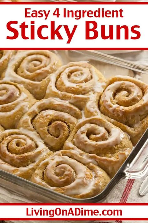 Inspired by a cherished family recipe, this quick and easy 4-ingredient sticky buns recipe delivers the ultimate comfort food experience. Perfect for busy days or when you're craving something sweet without the hassle. This is one of our all-time favorite canned cinnamon roll recipes! Canned Cinnamon Roll Recipes, Sticky Bun Recipe, Sticky Buns Recipe, Cinnamon Roll Recipes, Cinnamon Sticky Buns, Sticky Buns Recipes, Canned Biscuits, Buns Recipe, Food Experience