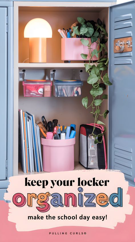 Keeping lockers organized all semester is tough, especially for busy students! Explore ways to add Aesthetic Locker Decor and smart Locker Ideas that make School Locker Organization easy. Save this pin to set up a functional, stylish locker! Work Locker Ideas, Work Locker Organization, Locker Organization Ideas, Decorated Locker, Locker Hacks, Aesthetic Locker Decor, Locker Aesthetic, Aesthetic Locker, Girl Locker Decorations