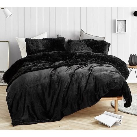 Coma Inducer Sheet Set - Are You Kidding? - Black (King), Byourbed Black Bedspread, Design Ložnic, Black Comforter, Work Space Decor, Sectional Sofa Couch, Bedroom Headboard, Bed Sets, Decoration Inspiration, Sofa Couch Bed