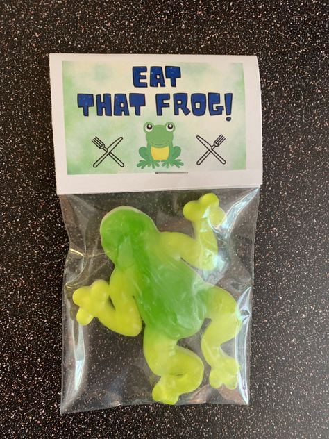 Say it with Candy! Package contains Gummy Frog Eat That Frog, Old School Candy, Room Parent, Eat The Frog, Leap Day, Making People Happy, Retro Candy, Candy Gift Box, Custom Candy