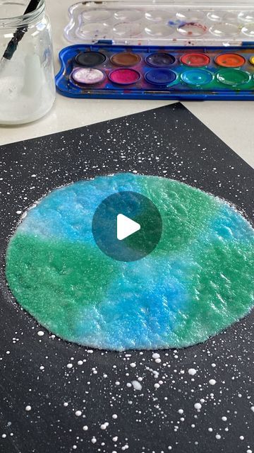 Amy Powell - Learning&ExploringThroughPlay on Instagram: "Salt Painting for Earth Day. SAVE to remember to give it a go! Earth Day is on 22nd April each year so plenty of time to plan this activity! 

You’ll need PVA glue, salt, card & watercolours. 🌍✨

Have fun!

#learningthroughplay #playbasedlearning #earlylearning #sensoryplay #invitationtoplay #playmatters #preschool #play #kidsactivities #earlyyears #montessori #homeschool #toddleractivities #earlychildhoodeducation #eyfs #learningathome #montessoriathome #kids #education #playathome #finemotorskills #homeschooling #playideas #preschoolactivities #learningisfun #openendedplay #letthembelittle #playislearning #ourplay2day" Earth Art Preschool, Earth Preschool Activities, Earth Activities For Preschool, Earth Crafts Preschool, Salt Painting Ideas, Save Earth Painting, Salt Painting For Kids, Earth For Kids, Earth Day Activities For Kids