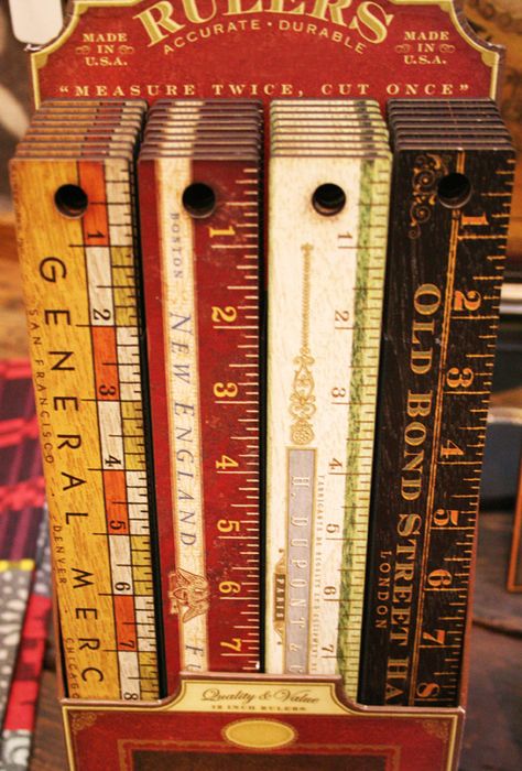 ♥ Vintage Ruler, Store Advertising, Yard Sticks, Wooden Ruler, Old School House, Simple Things In Life, Uplifting Thoughts, Vintage Cabin, Tool Store