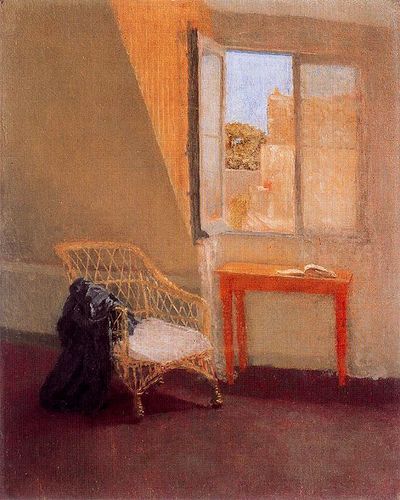 John, Gwen (1876-1939) - 1908c. A Corner of the Artist's Room in Paris (Private Collection) Room In Paris, Gwen John, Interior Paintings, Studio Interior, Portrait Sketches, Art Uk, Open Window, London Art, Interior Art