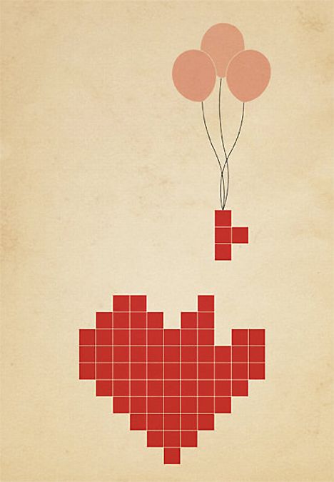 <3 Image Pixel Art, Poster Grafico, Pixel Heart, 8bit Art, Gift Season, Art Et Illustration, Art And Illustration, Geek Culture, Valentin Nap