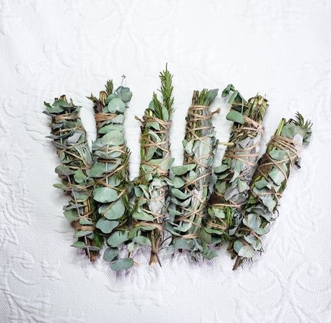 Rosemary Smudge Stick, Rosemary Smudge, Sage Uses, Rosemary Sage, Sage Smudge, Eucalyptus Mint, Fern Plant, Herbal Magic, Spray Roses