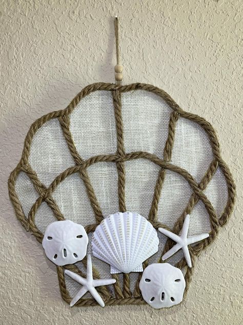 Crafting the Coast: 15 BEST Shore Living Dollar Tree DIYs! - Crafty Beach Dollar Tree Nautical Diy, Dollar Tree Frames, Dollar Tree Diys, Beach Decorations, Seashell Art Diy, Tree Wreaths, Beachy Stuff, Beach Themed Crafts, Seashell Projects