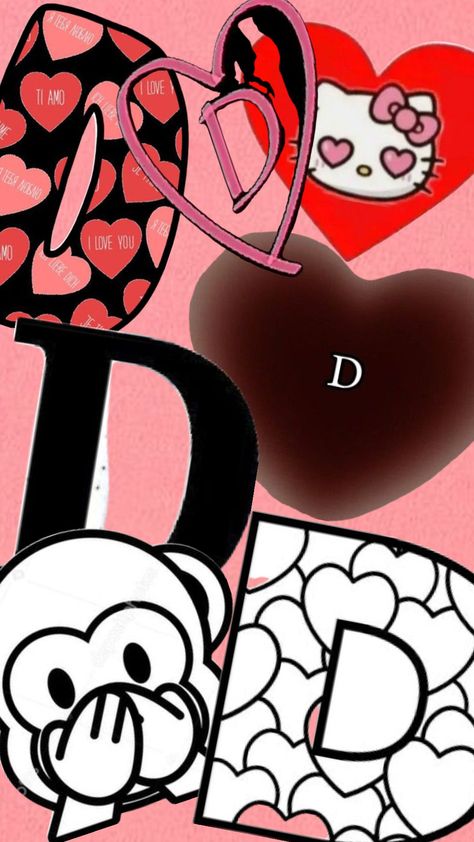 D Wallpaper Letter Cute, D Letter Images, Iphone Wallpaper Classy, Bratz Inspired Outfits, Aesthetic Letters, Boyfriend Wallpaper, Name Wallpaper, Love My Boyfriend, Letter D