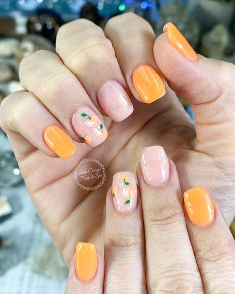 Peaches Nail Art, Peach Nail Art, Fruit Nails, Peach Nails, Peaches, Cute Nails, Manicure, Nail Art, Fruit