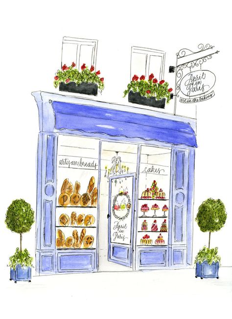 April In Paris, Creating A Logo, Sketch Reference, Line Photography, Paris Illustration, Pastry Art, A Logo Design, To My Husband, Shop Fronts