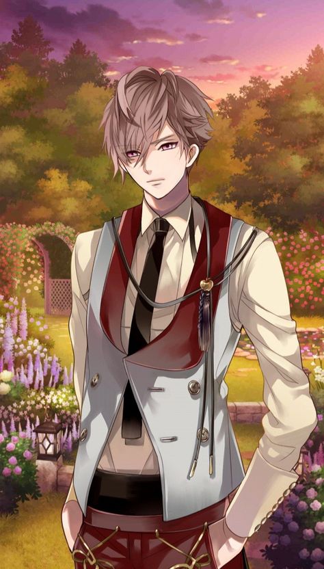 Otome game Ikemen Vampire: Isaac Newton route Ikemen Vampire Isaac, Ikemen Vampire, Fantasy Demon, Isaac Newton, Anime Guys Shirtless, Shall We Date, Cool Anime Guys, Anime Animals, Guy Drawing