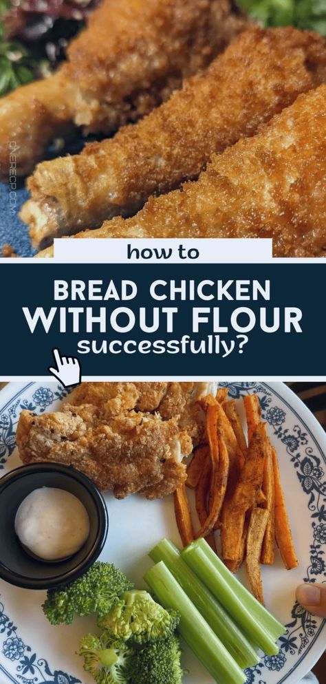 How to Bread Chicken Without Flour Successfully? | oneReCP.com Fried Chicken No Flour, Fried Chicken Without Flour, Keto Alternatives, Fried Breaded Chicken, Breaded Chicken Strips, Crispy Chicken Breast, Bread Chicken, Bread Crumbs Recipe, Breaded Chicken Recipes