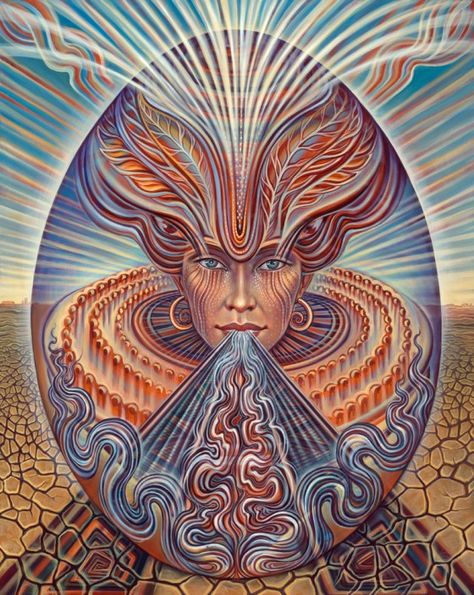 'Spirit' art by Amanda Sage Art Visionnaire, Arte Occulta, Creature Fantasy, Art Fractal, Indigo Children, Psy Art, Mystical Art, Visionary Art, Spiritual Art