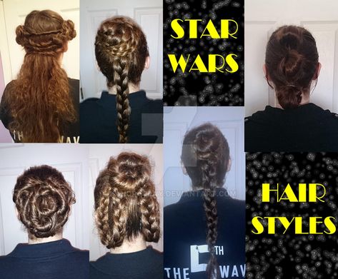 Hair Ideas For Disney World, Padme Hairstyles, Leia Hairstyles, Starwars Hairstyles, Star Wars Hairstyles, Youtube Hair Tutorials, Star Wars Hair, Princess Leia Hair, Braid Tutorials