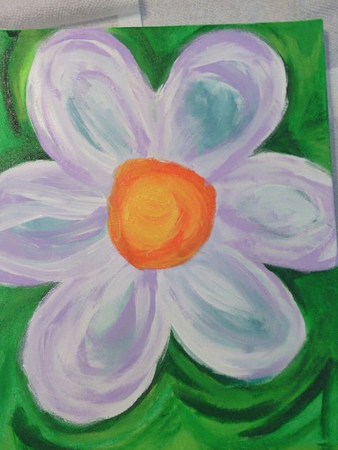 Painted canvas Ideas Painting Canvas, Painting Canvas Ideas, Painted Pavers, Wine And Canvas, Easy Canvas Art, Canvas Ideas, Painting Flowers, Painted Canvas, Painting Canvas