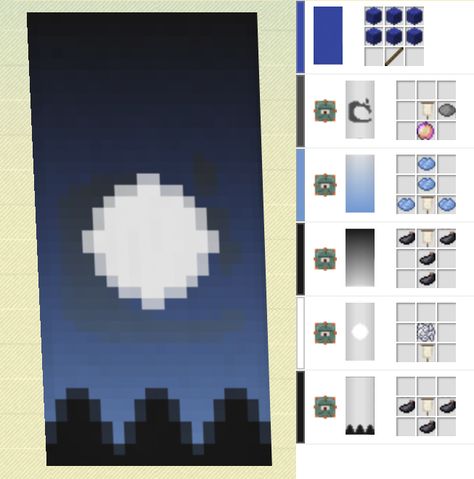 Moon Banner Minecraft, Banner Patterns Minecraft, Moon Minecraft, Minecraft Banner Patterns, Moon Banner, Banner Patterns, Minecraft Banner, Minecraft Banner Designs, Minecraft Banners