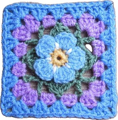 Forget-me-not flowers are so pretty! Just imagine how lovely your blanket will be if you make it with forget-me-not granny squares! This is a free crochet pattern. Use it for your spring and summer projects, as it is sooo cute! You need to know the range of stitches to manage it, so it’s better to have intermediate crochet skills. #freecrochetpattern #crochetfloralsquare #crochetsquare #floralsquare #flowersquare #crochetflowersquare #forgetmenot #grannysquare #crochetgrannysquare Forget Me Not Granny Square, Forget Me Not Crochet, Crochet Flower Granny Square Pattern, Crochet Flower Squares, Flower Granny Square, Floral Squares, Square Crochet, Granny Squares Pattern, Summer Projects