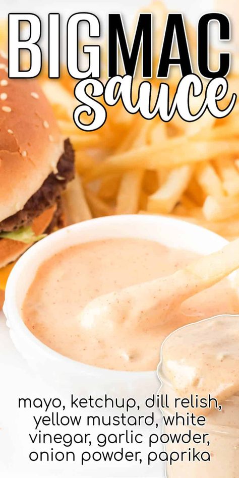 BEST BIG MAC SAUCE RECIPE Big Mac Dressing Sauce Recipes, Big Boy Sauce Recipe, Big Mac Sauce Recipe Copycat, Bang Bang Cauliflower Recipe, Cincinnati Chili Recipe, Homemade Big Mac Sauce, Big Mac Sauce Recipe, Mac Sauce Recipe, Homemade Big Mac