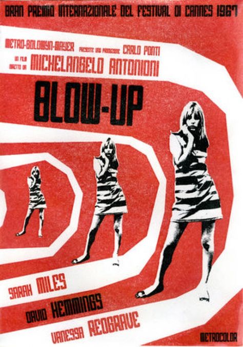 Blow Up Movie, Arte Pulp, Michelangelo Antonioni, Cinema Design, Old Movie, Septième Art, Illustration Photo, Movie Posters Design, Cinema Posters