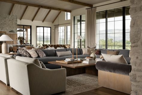 Neutral Eclectic, Modern Farmhouse Living Room Ideas, Bunk Rooms, Modern Farmhouse Living, Dining Room Seating, Hearth Room, Modern Farmhouse Living Room, Living Room Tv Wall, Studio Mcgee