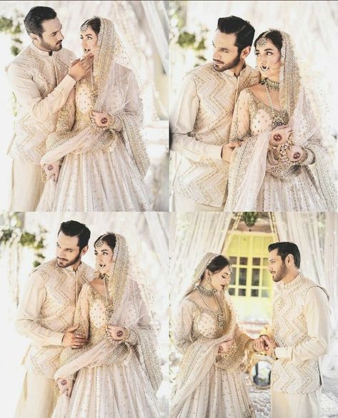 Muslim Wedding Photos, Bride Groom Photoshoot, Nikah Wedding, Bride Groom Poses, Muslim Wedding Photography, Indian Bride Photography Poses, Tere Bin, Bridesmaid Photoshoot, Indian Wedding Poses