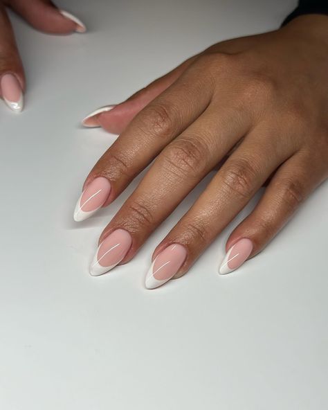 Simple French GelX builder refill 😌 #dovenailsbysharon #apresgelx #gelx Neon Acrylic Nails, Cornrows Braids For Black Women, Braids For Black Women, Short Square Acrylic Nails, Square Acrylic Nails, Stiletto Nails, Nail Inspo, Acrylic Nails, Manicure