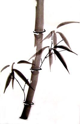 Good bamboo Paint Bamboo, Watercolor Bamboo, Painting Bamboo, Bamboo Painting, Diy Bamboo, Bamboo Grove, Japanese Ink Painting, Painted Bamboo, Sumi E Painting