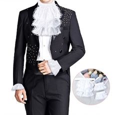 Jabot Collar, Men's Uniform, Pirate Accessories, Mens Fashion Coat, Uniform Costume, Fake Collar, Steampunk Cosplay, Frock Coat, Gothic Victorian