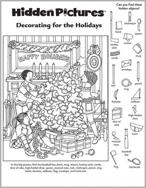 Hidden Pictures Printables, Highlights Hidden Pictures, Hidden Object Puzzles, Hidden Picture Puzzles, Holiday Classroom, Christmas Worksheets, Hidden Images, Hidden Pictures, Hidden Objects